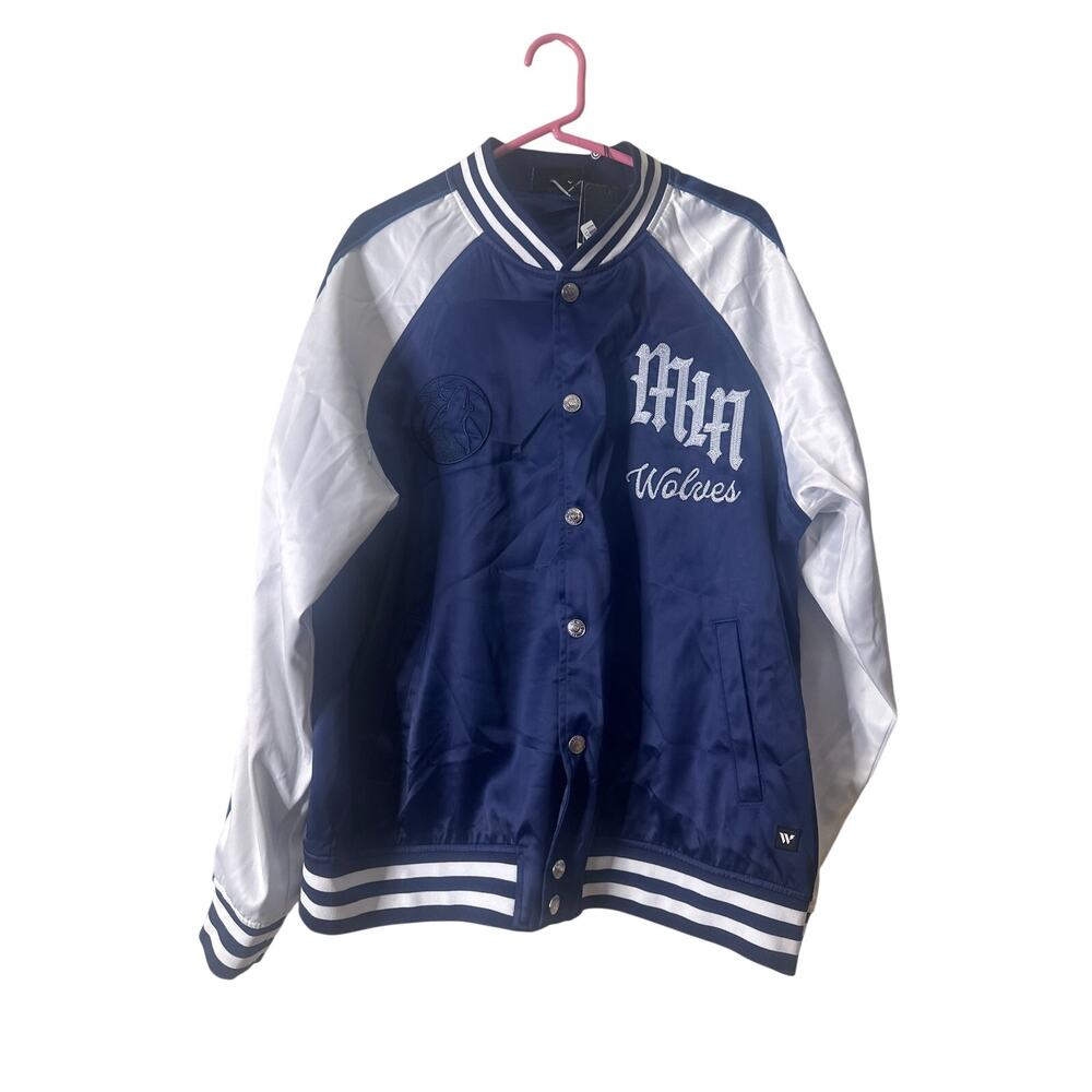 Minnesota Timberwolves Sukajan Blouson features a large w